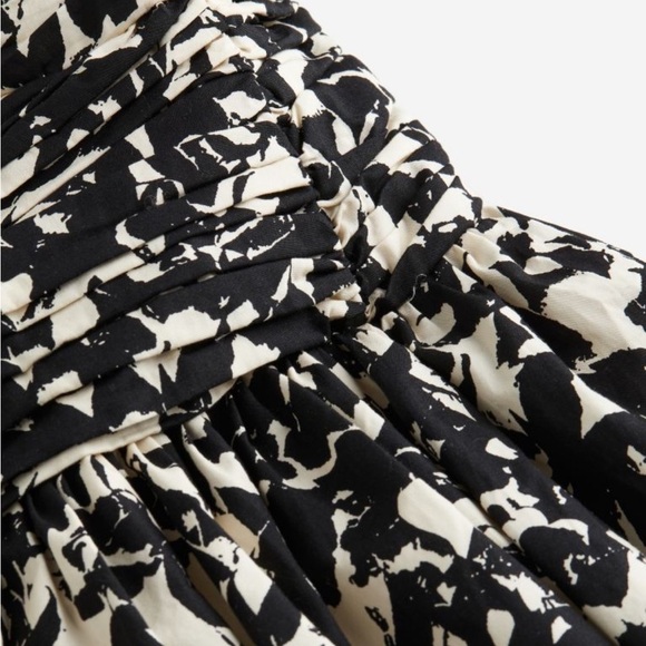 H&M PATTERNED BANDEAU DRESS Size XS NWT - Picture 3 of 13